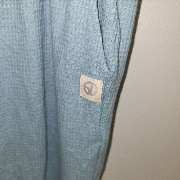 Straight Down Golf Womens Mavis  Waffle Knit Jogger Large Mineral Blue NWT - Picture 3 of 8